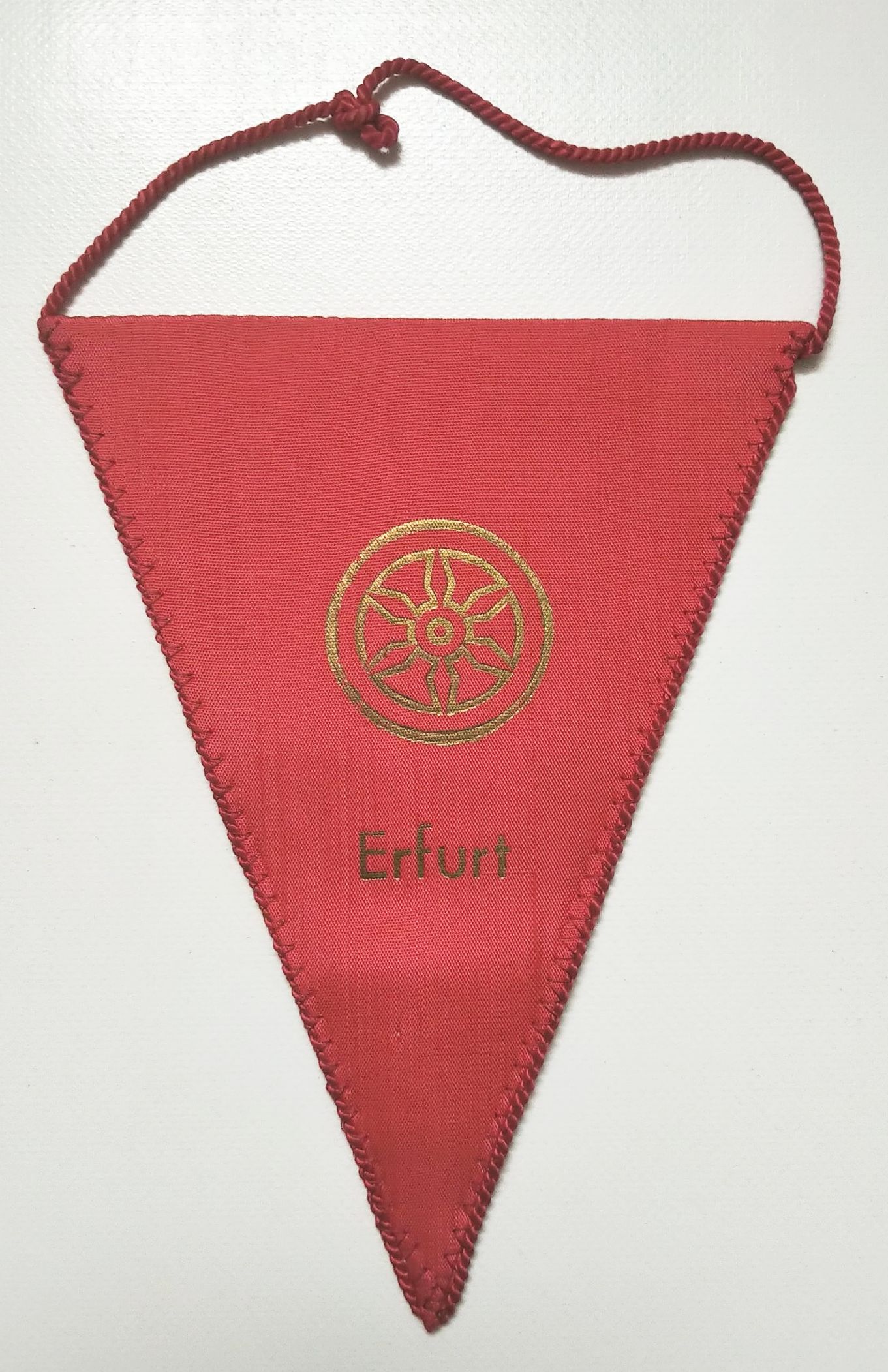 Alter Wimpel DDR Erfurt rot ASV