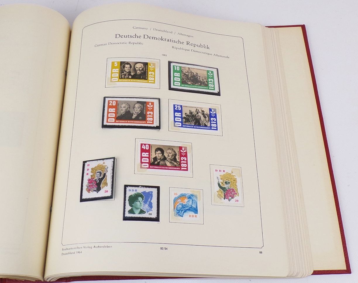 Kabe Album SBZ DDR 1949 bis 1968 Briefmarken Mao Schiller Köpfe