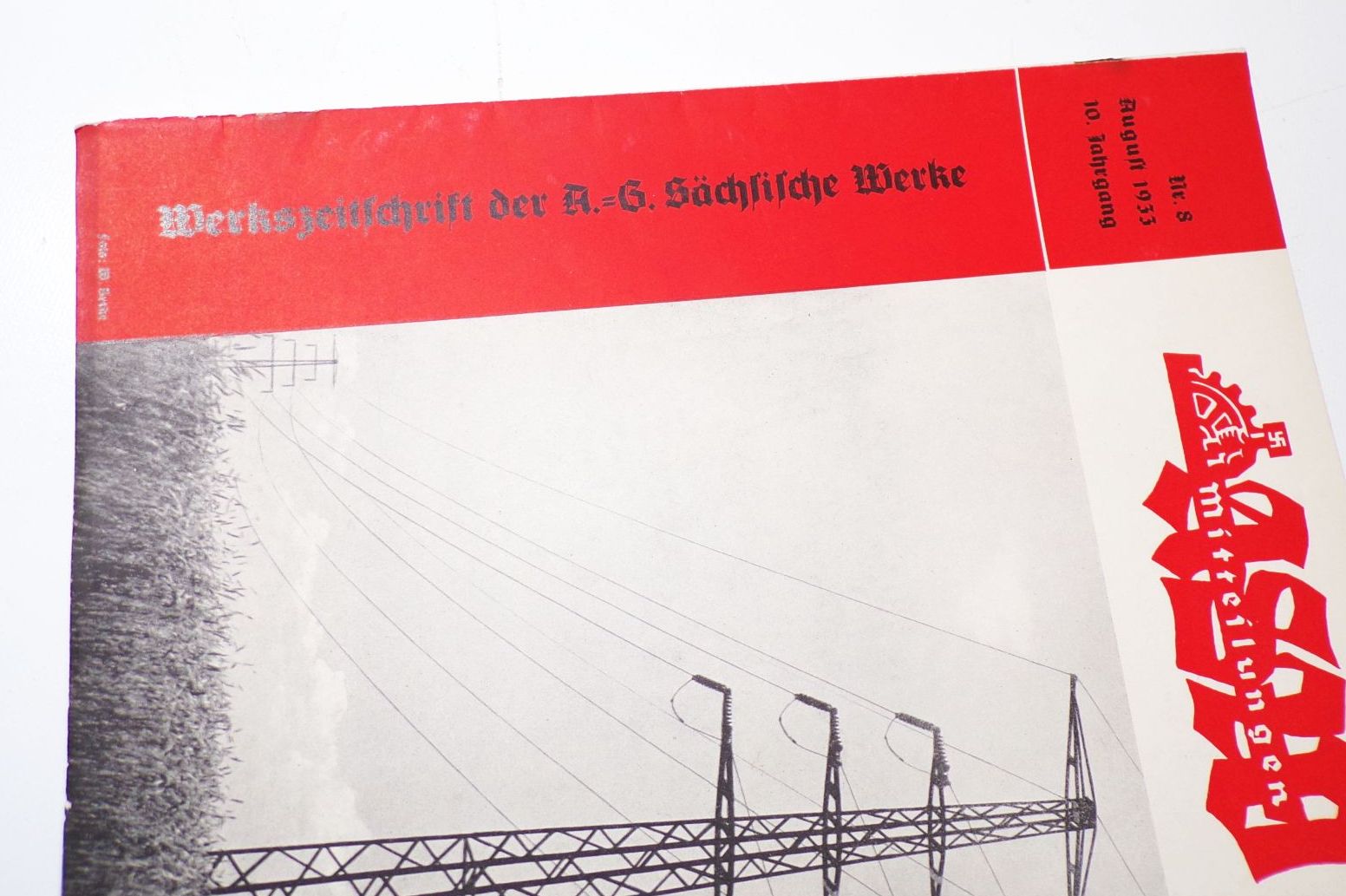 ASW Mitteilungen Konvolut Zeitungen 1930er Werkzeitschrift Sächsische Werke Dresden 