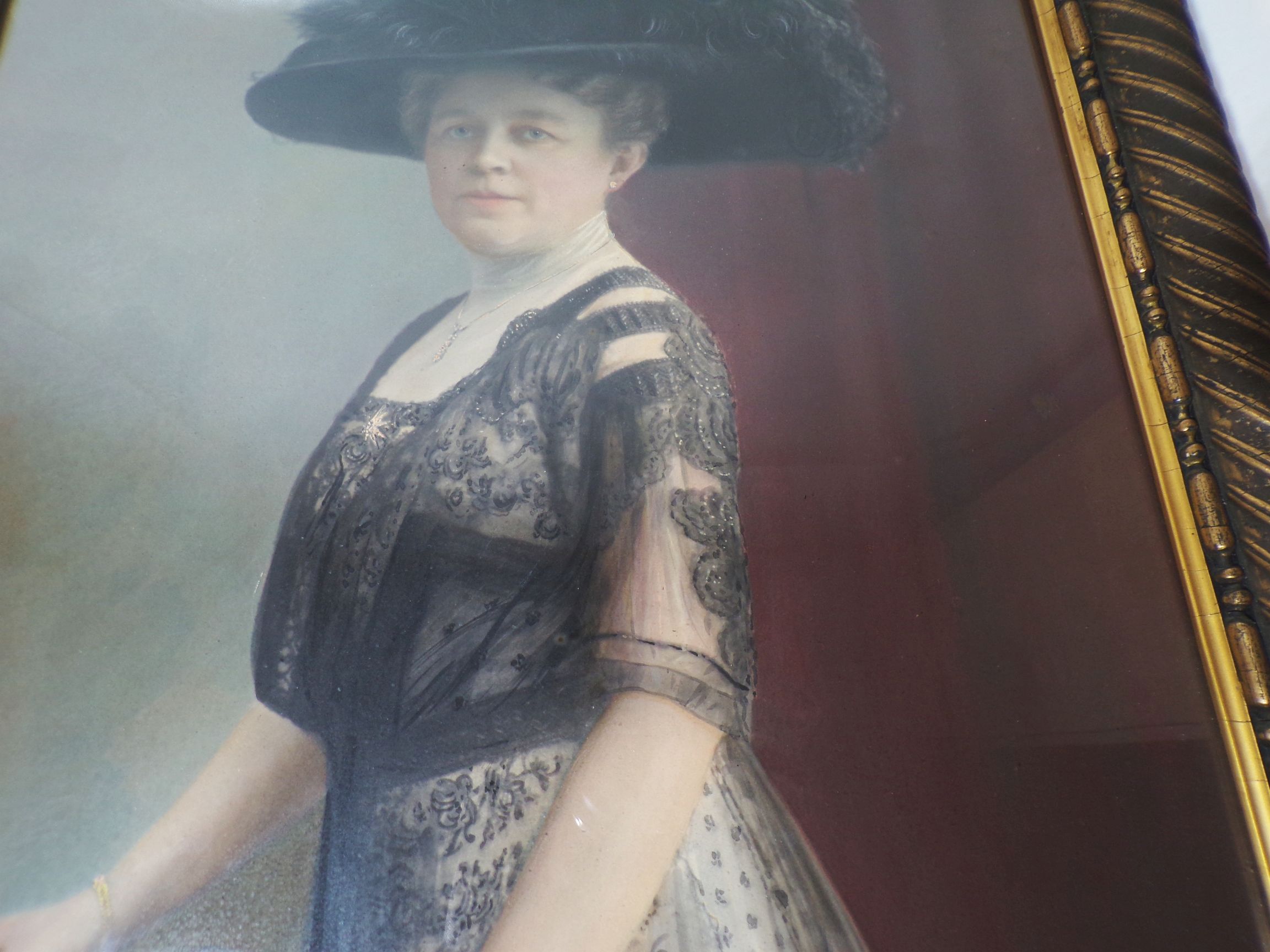 Alte Fotografien Persönlichkeiten Adel 1910 Bilderrahmen Ordensspange Foto Müller Breslau