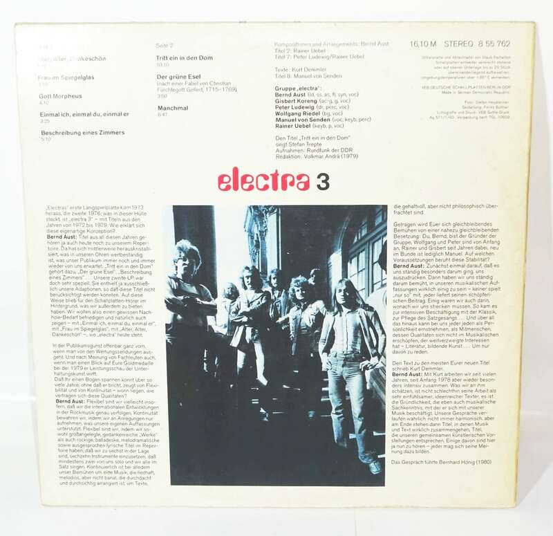 Electra 3 Vinyl Alben DDR Amiga Madonna Tag wie eine Brücke Ostrock