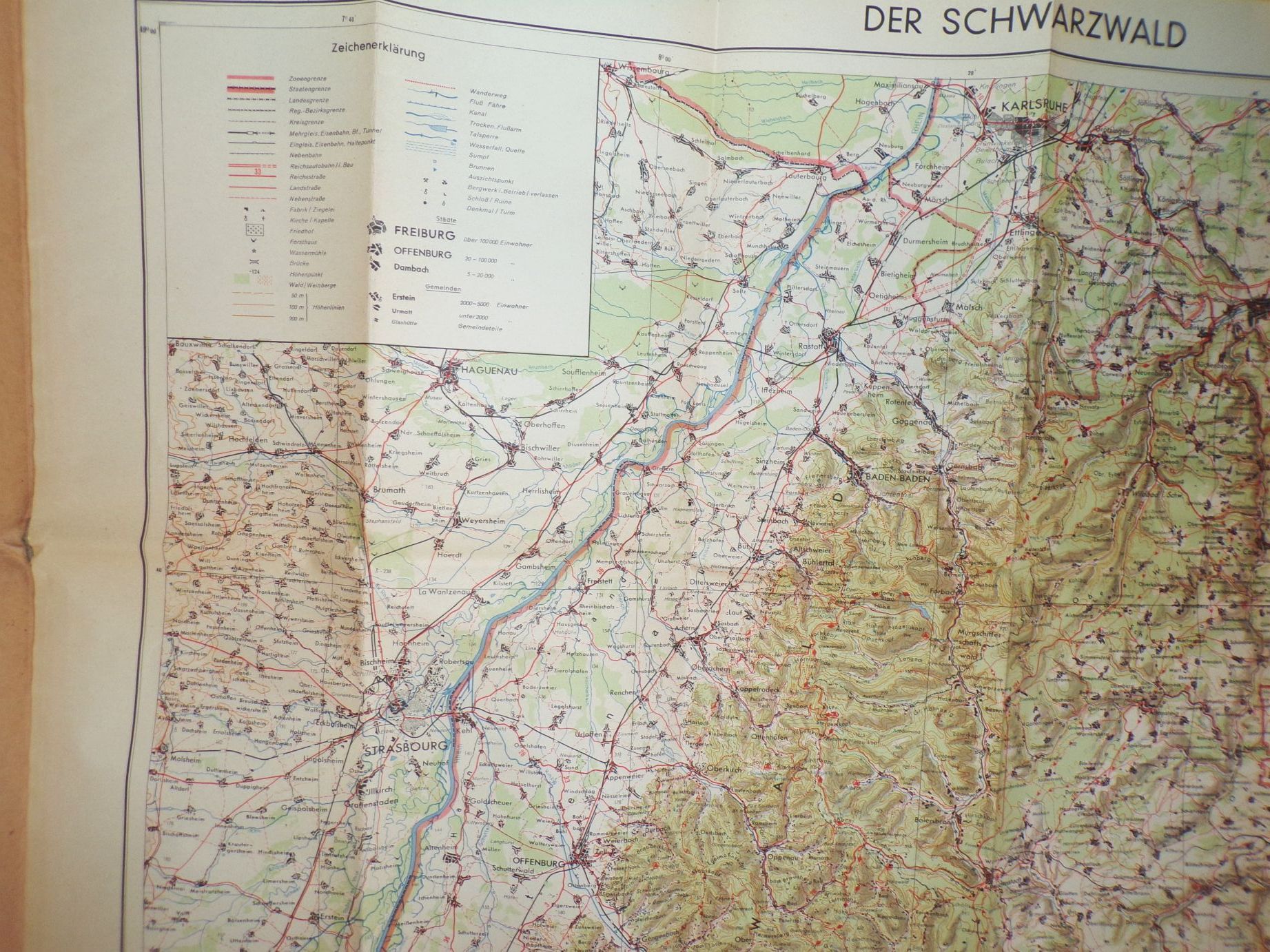 Der Schwarzwald Landkarte Wandkarte Vintage Der Schwarzwald Landkarte Wandkarte Vintage