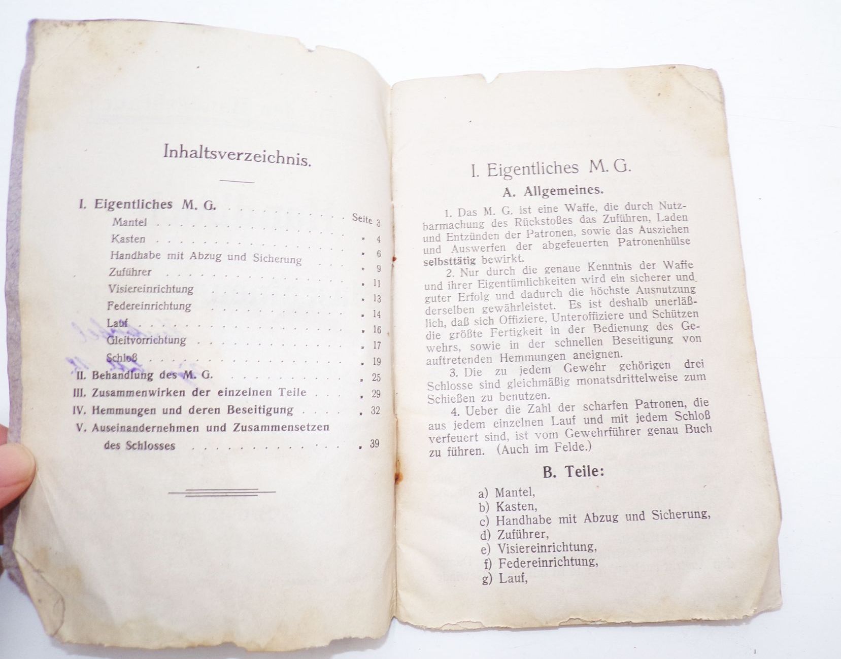 Handbuch für das Maschinengewehr Tilly Feldwebel Leutnant Döberitz 1915 Handbuch für das Maschinengewehr Tilly Feldwebel Leutnant Döberitz 1915