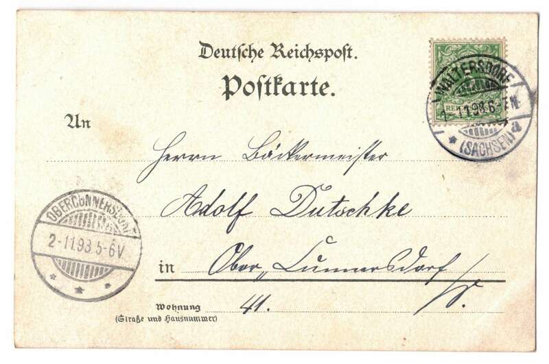 Litho Ak Gruss aus Waltersdorf Zittauer Gebirge Oberlausitz 1898