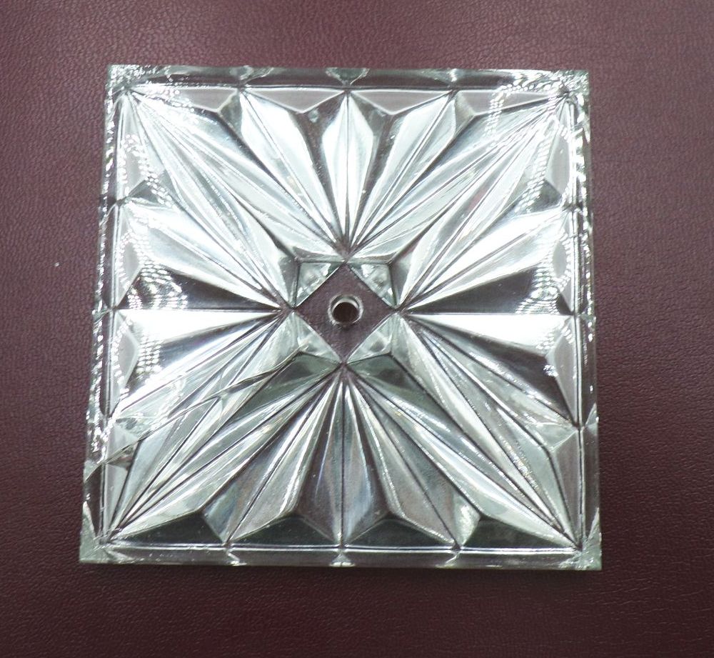 DDR Lampenglas Ersatzglas Sputnik Pressglas Vintage Glaselement