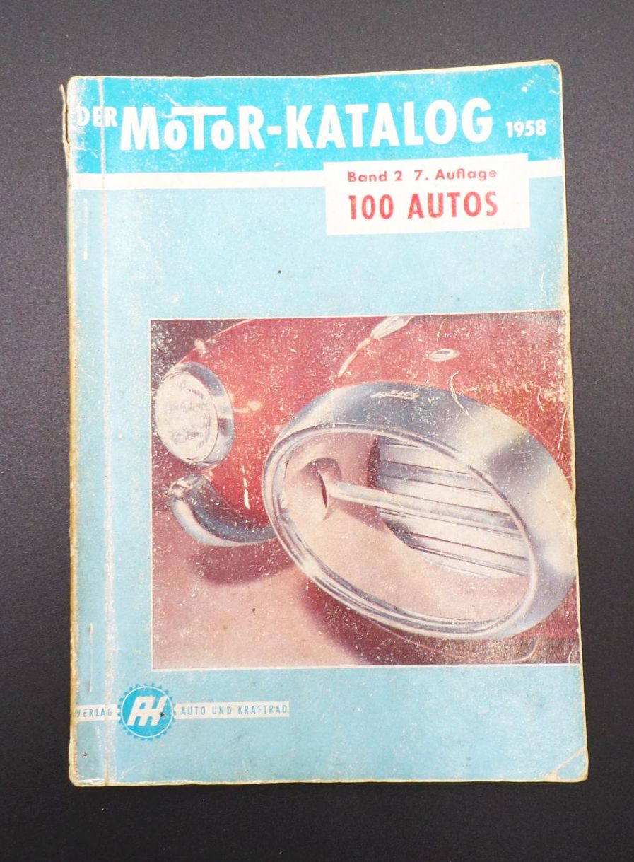 Der Motor Katalog 1958 Band 2 mit 100 Autos