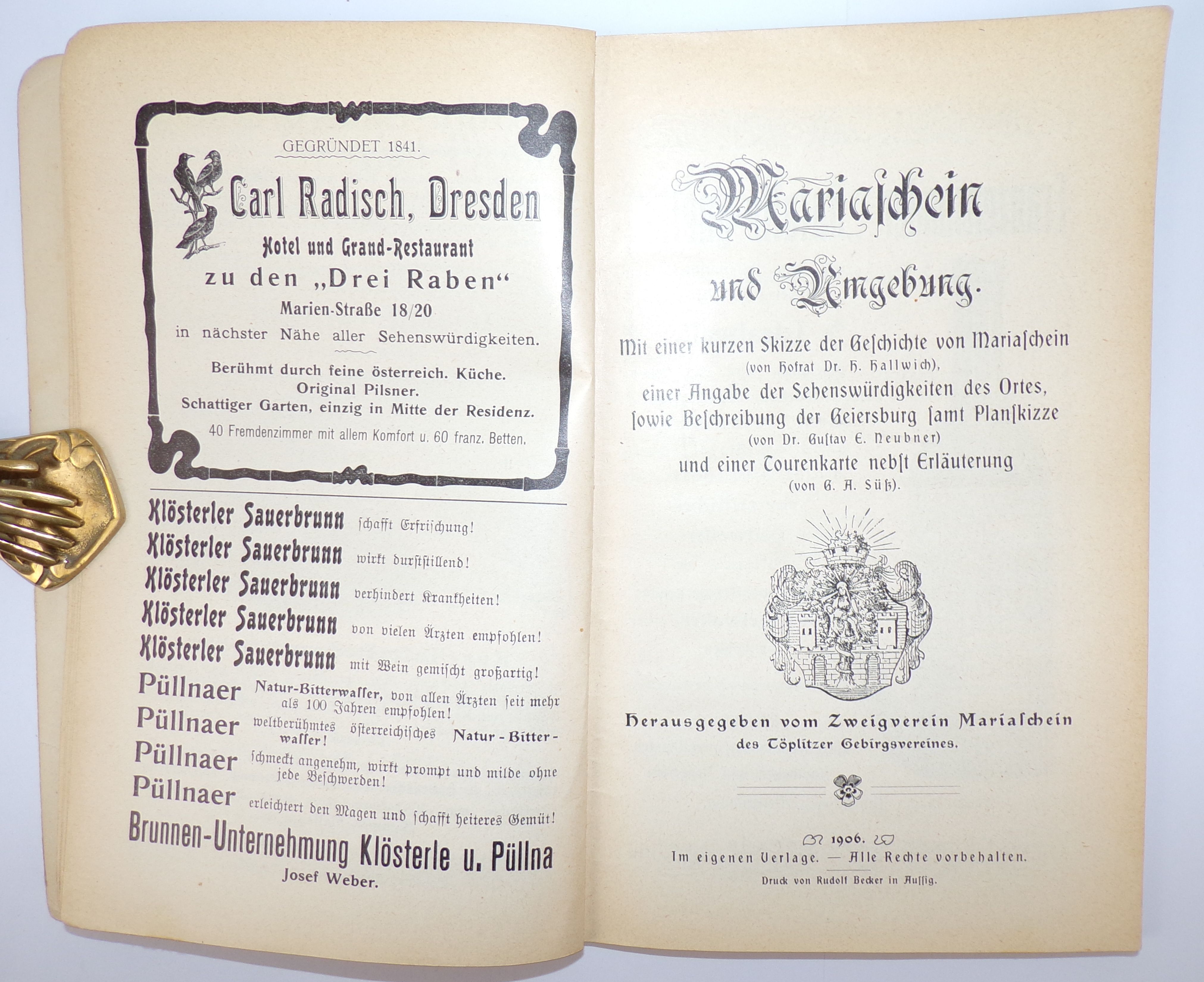 Mariaschein und Umgebung 1906 Bohosudov Böhmen Tschechien