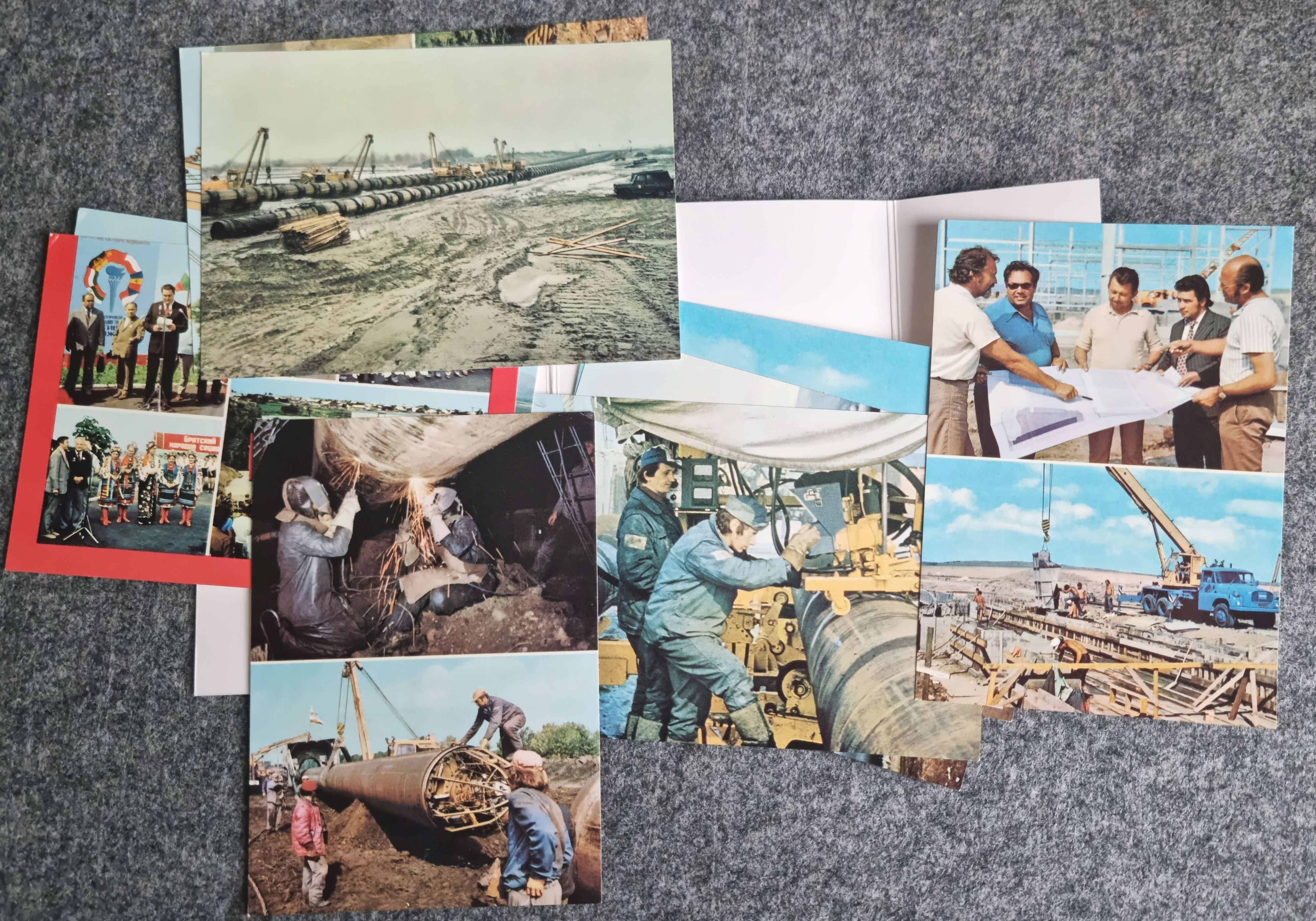 Leporello Drushbar Trasse mit 10 Ansichtskarten Leporello Drushbar Trasse mit 10 Ansichtskarten