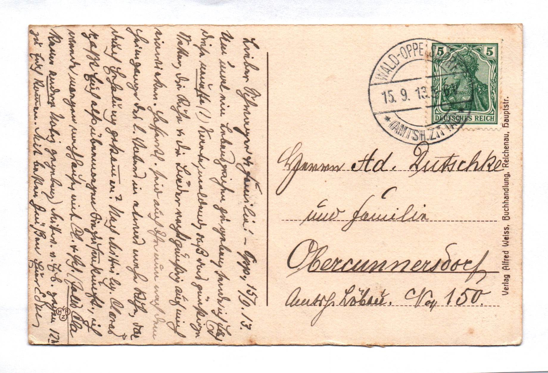 Ak Bad Oppelsdorf Totalansicht 1913