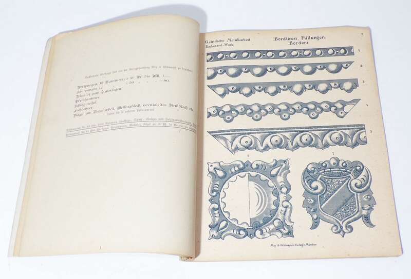 Musterblätter für Metallarbeiten Lechleither um 1910 Ornamente 