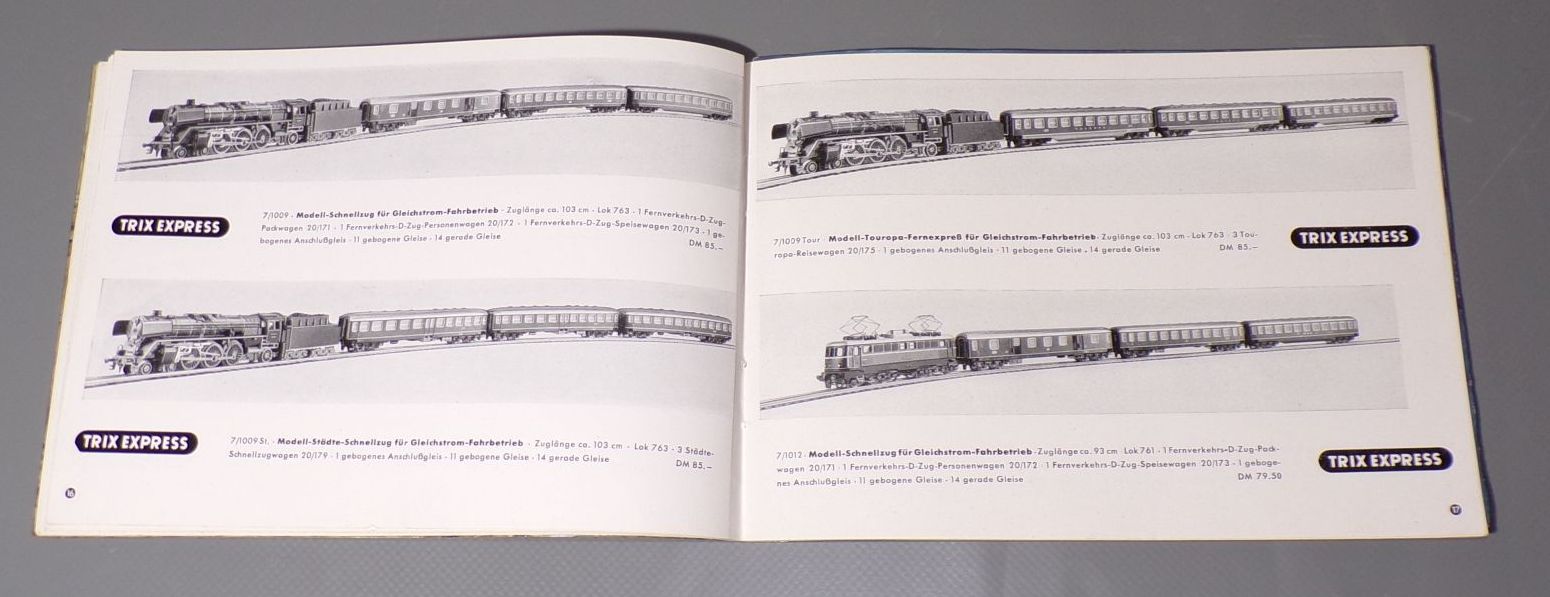 Modelleisenbahn Katalog 1957 H0 Trix Express