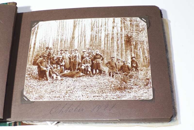 Altes Fotoalbum Jagd Wulfshafen Rookhorst Warnemünde Strandfotos ab 1921