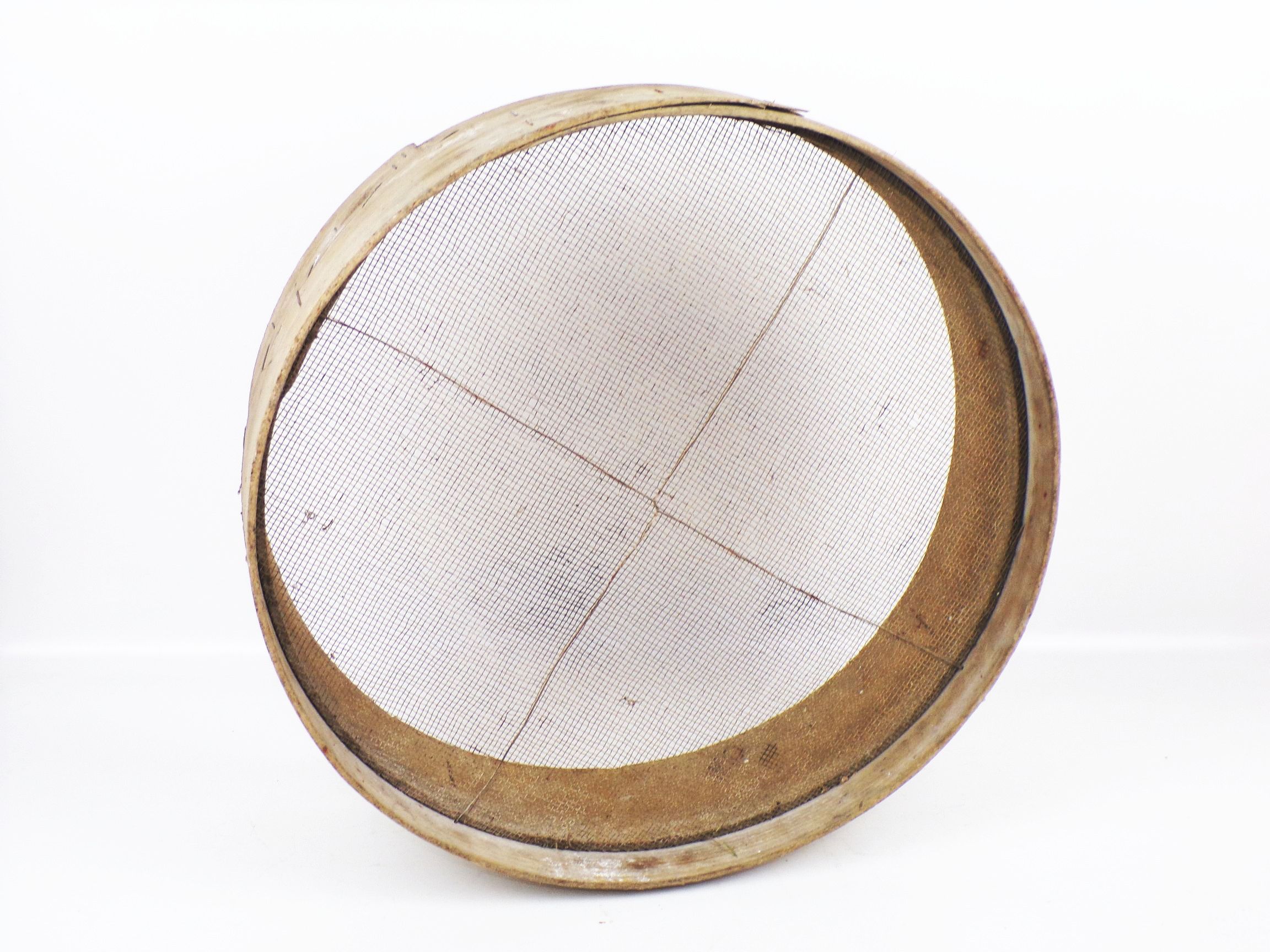 Altes Erdsieb Durchmesser 44 cm Metallsieb Gartensieb Gartendeko 