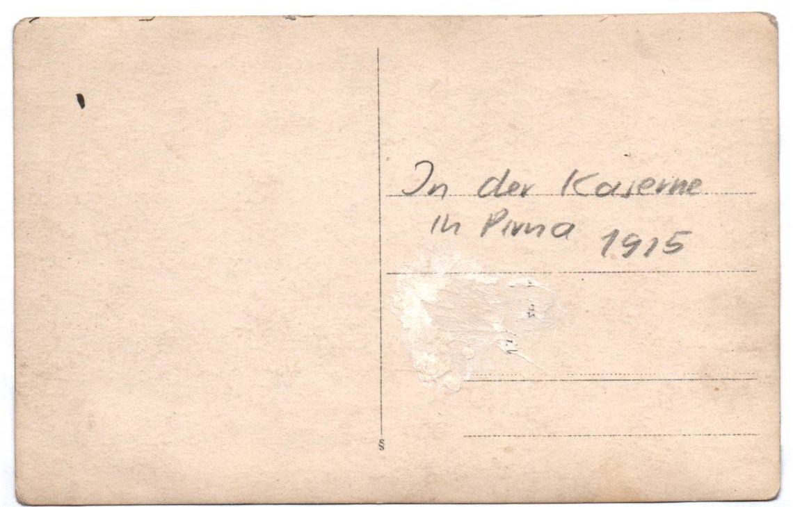 Foto Ak Pirna Kaserne 1915 Soldaten Pickelhaube Foto Ak Pirna Kaserne 1915 Soldaten Pickelhaube