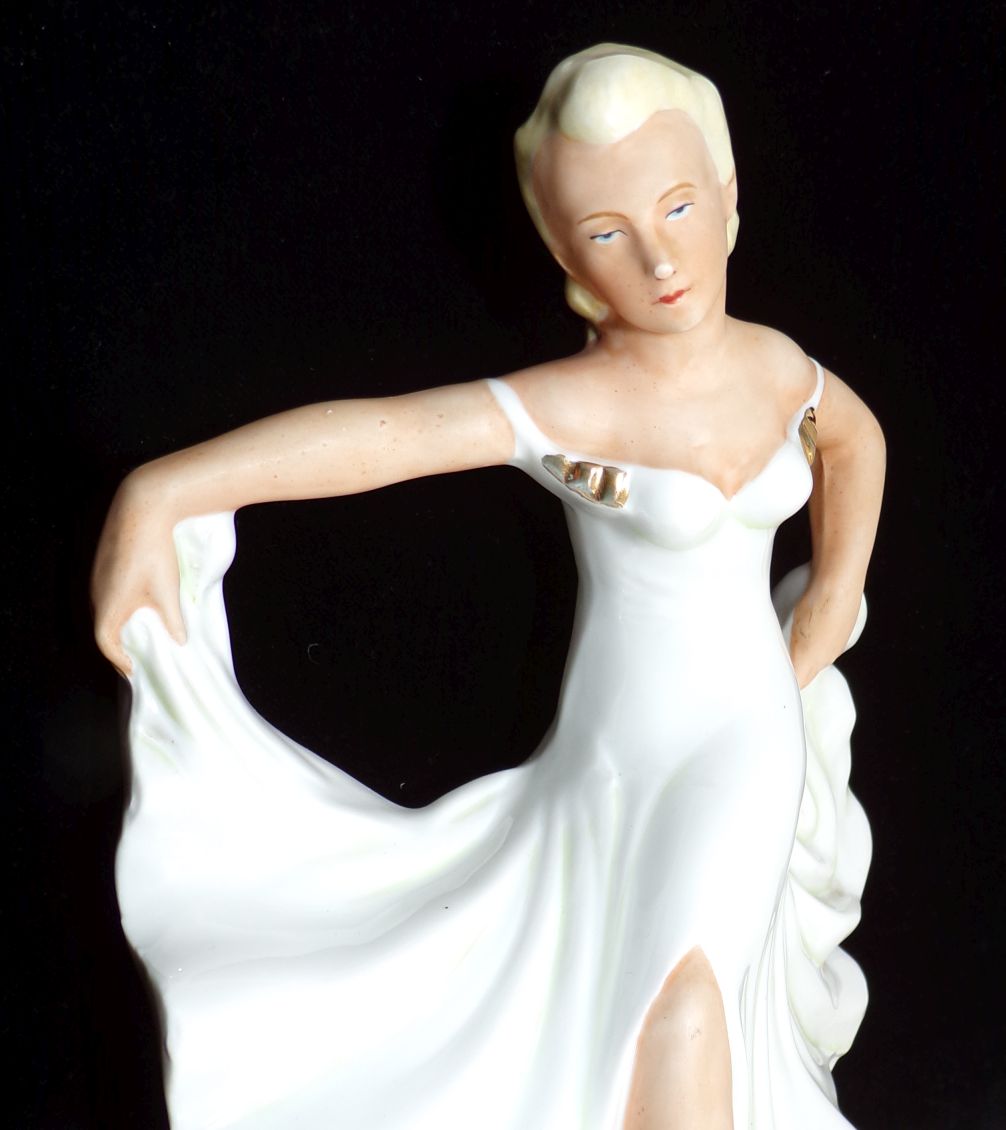 Porzellanfigur Tänzerin Gräfenthal Art Deco 