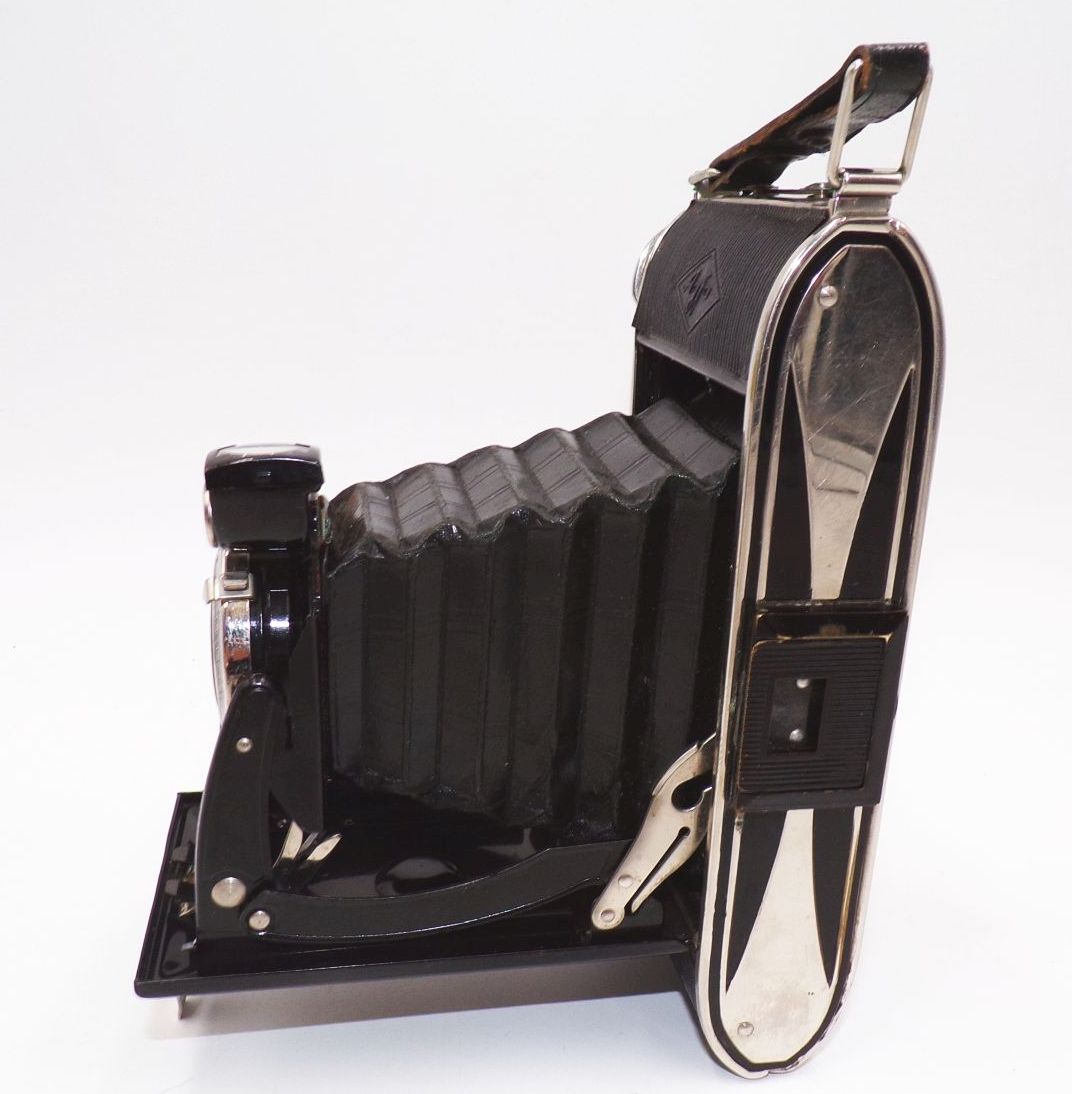 Agfa Billy Record mit Tasche Antik Kamera Klappkamera Requisit Deko