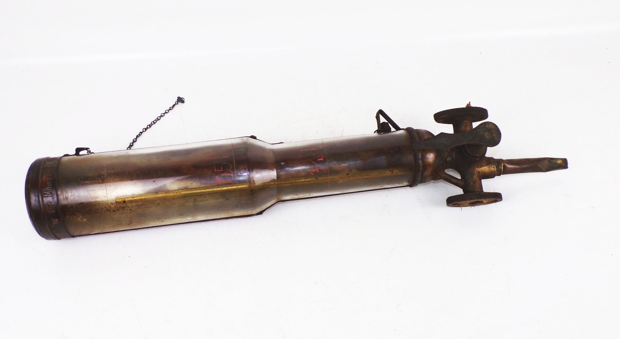 Alter Petroleum Abfüller Spender Mineralöl Tankstelle Zapfanlage vor 1945