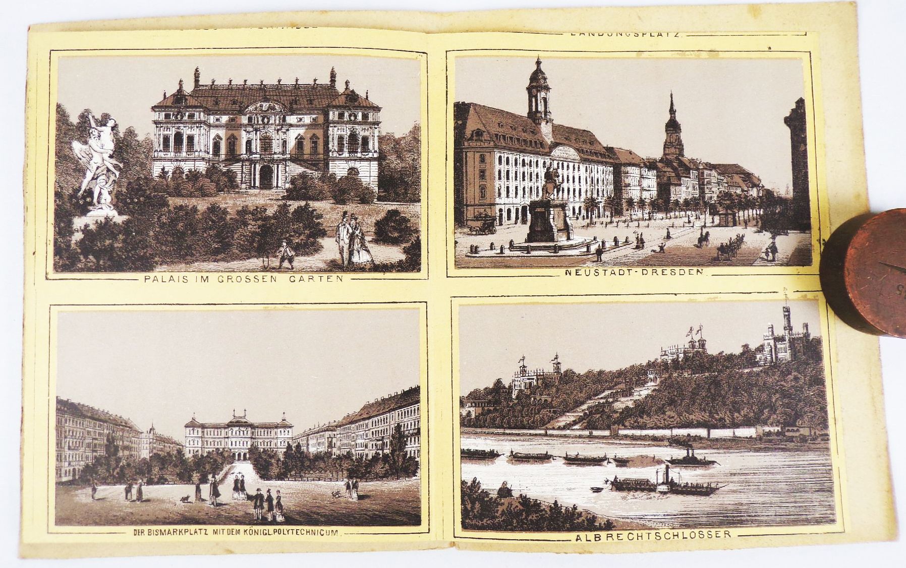 Erinnerung an Dresden um 1890 Leporello Erinnerung an Dresden um 1890 Leporello