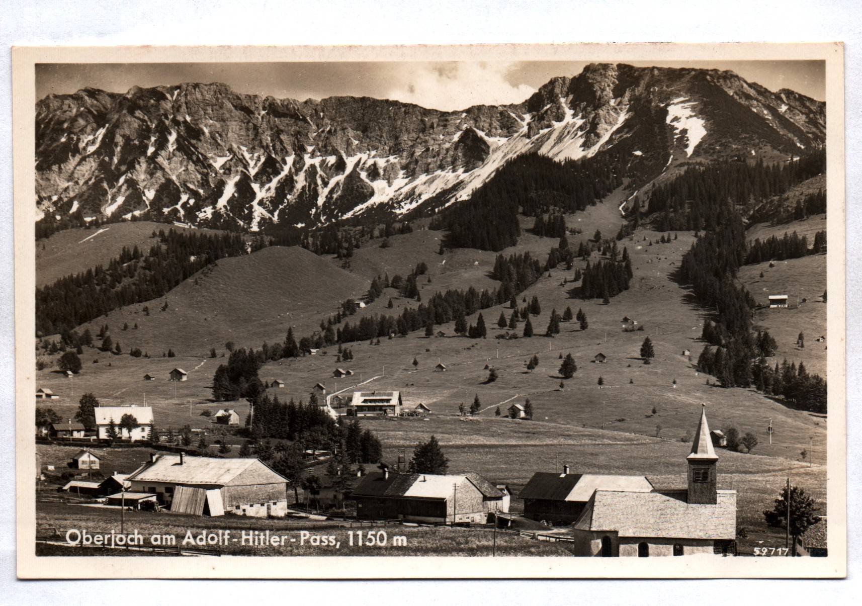 Ak Oberjoch am Adolf Hitler Pass 1150 m 