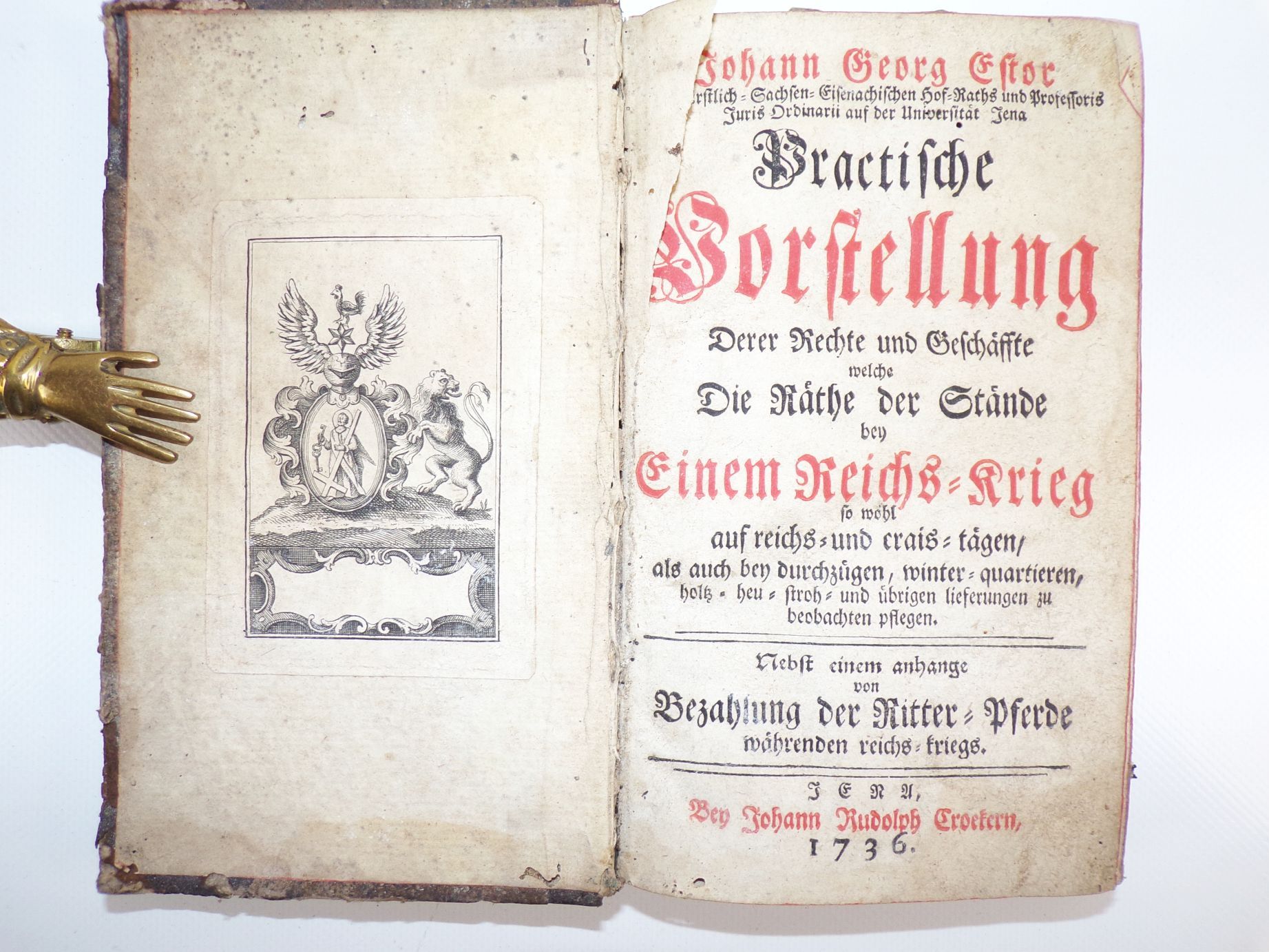 Praktische Vorstellung Reichskrieg 1736 Johann Georg Estor