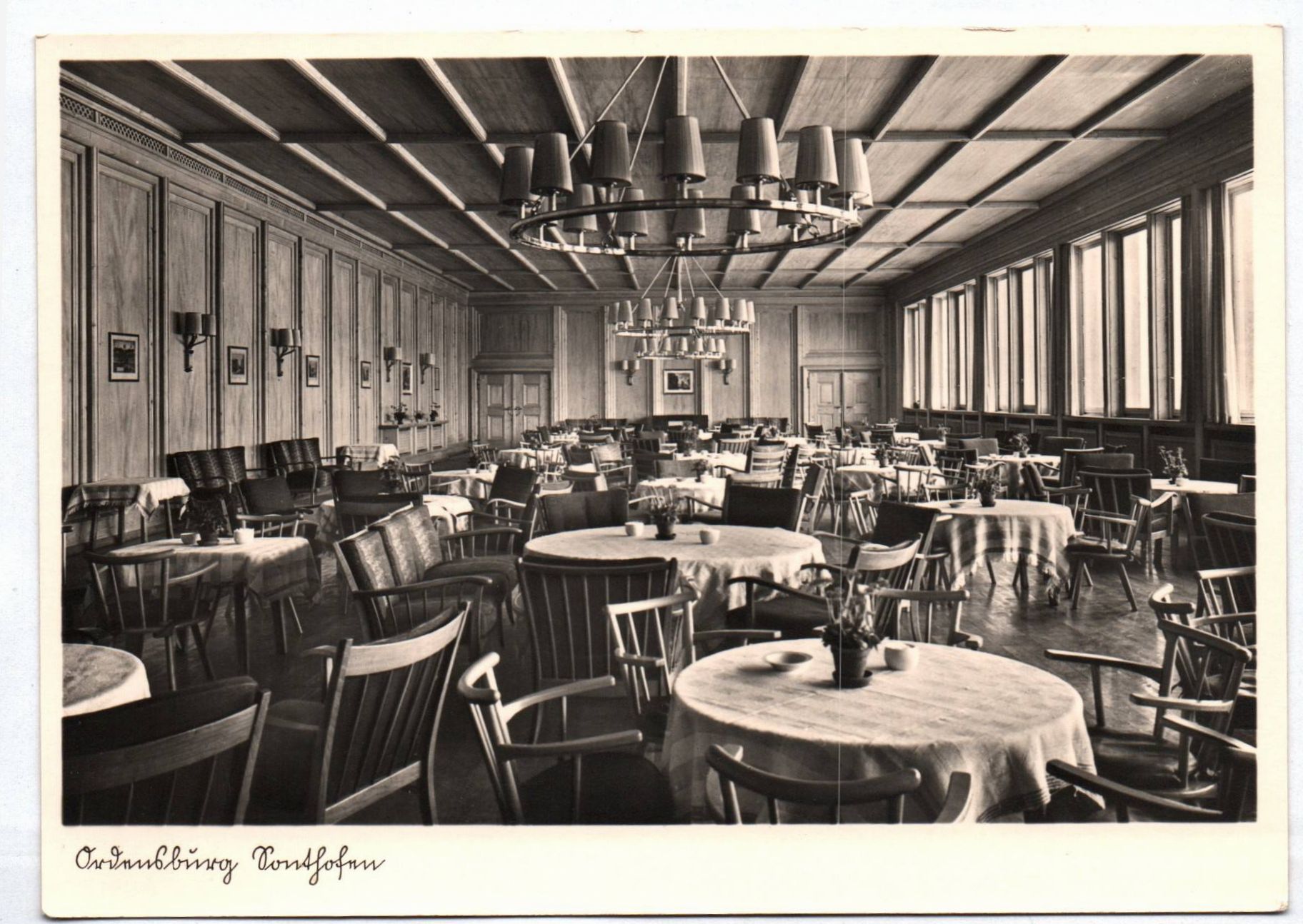 AK Ordensburg Sonthofen 1939 Gastraum NR10008