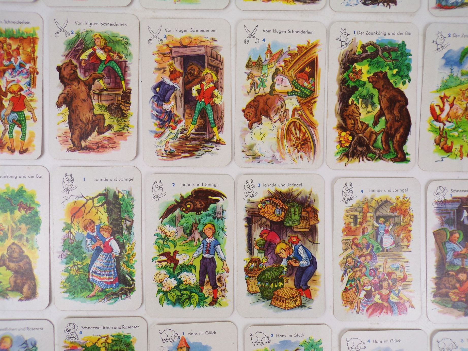 Märchen Quartett Richard Hauenstein Altenburg 1968 Kartenspiel