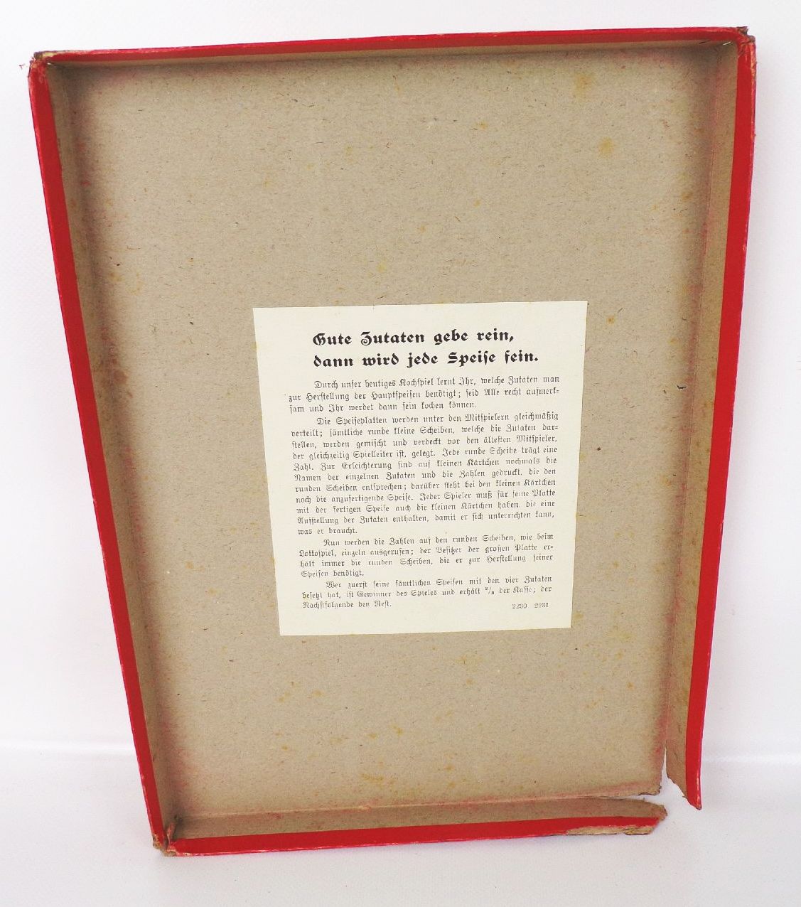 Klee Legespiel Gute Zutat gebe rein Dann wir d jede Speise fein um 1930 Klee Legespiel Gute Zutat gebe rein Dann wir d jede Speise fein um 1930