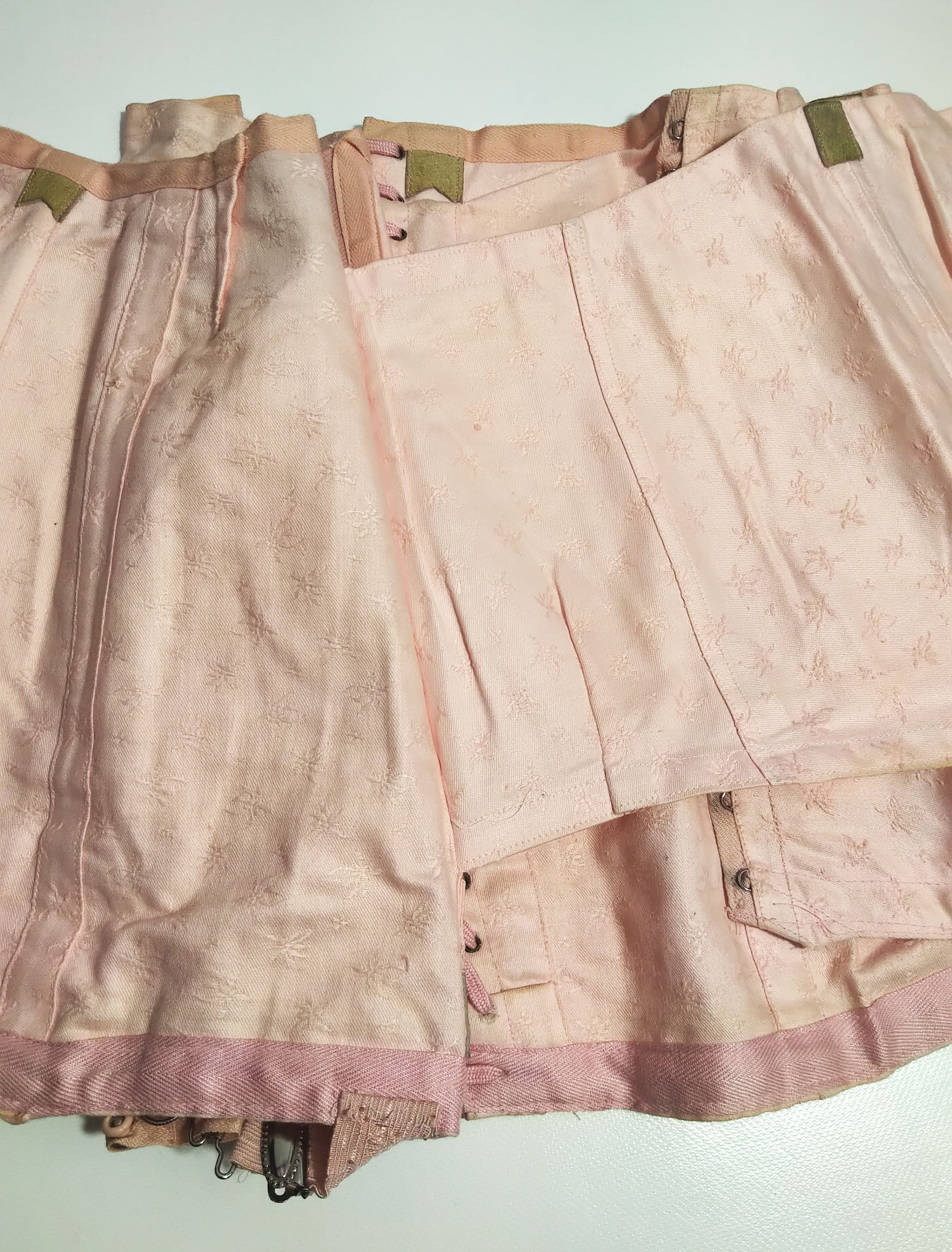 Korsett Original zum schnüren Mieder alt Corsage lila Vintage