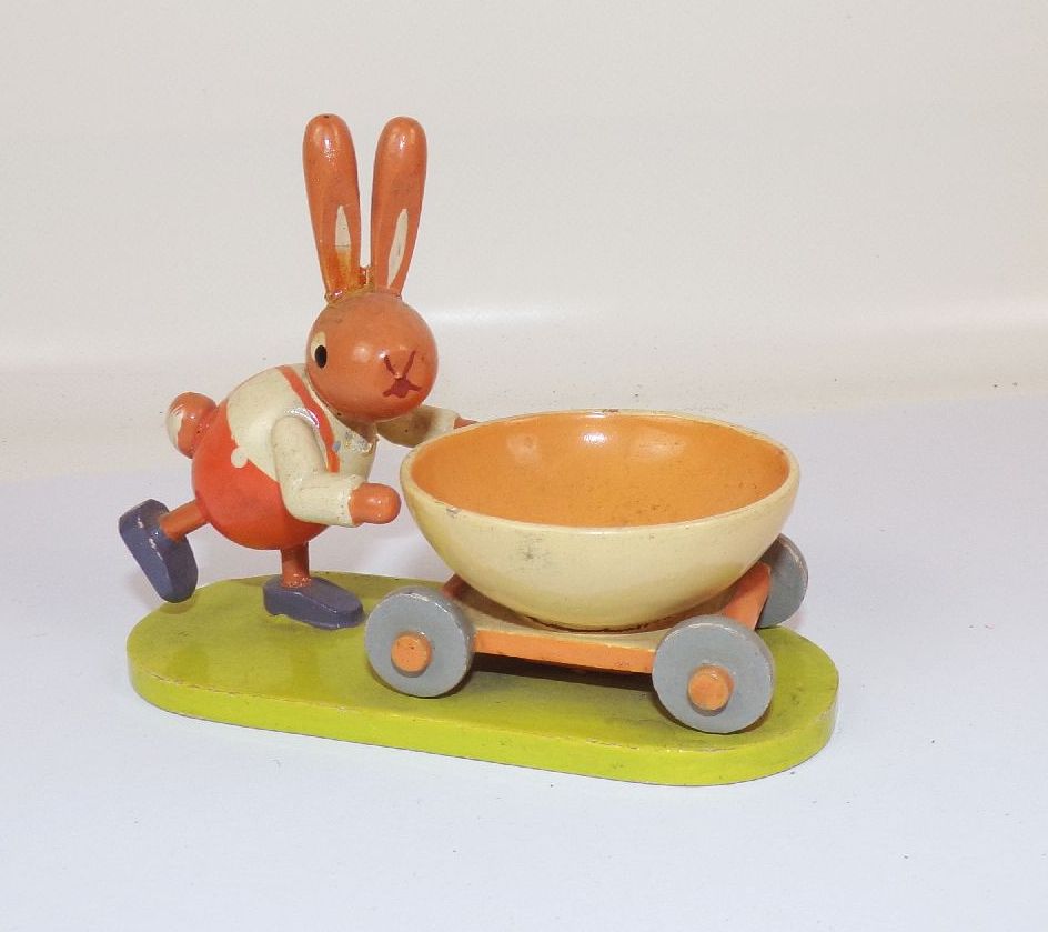 Alter Osterhase Eierbecher Tischdeko Ostern Schale 