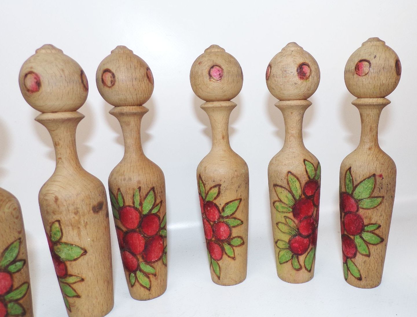 Altes Kegelspiel Holz Kegeln Vintage 