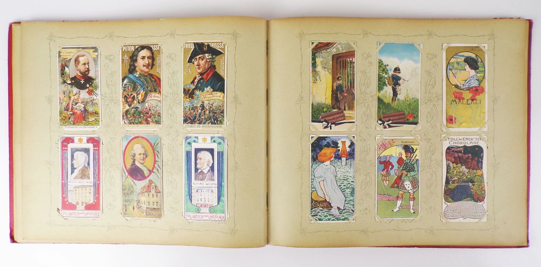 Sprengel Bilder Sammelbilderalbum um 1900 Kaufmannsbilder trading cards Sprengel Bilder Sammelbilderalbum um 1900 Kaufmannsbilder trading cards