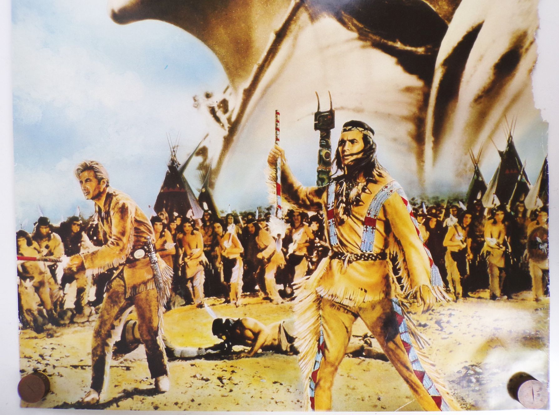 Winnetou und Old Shatterhand 1986 vintage Filmplakat Barker Price Winnetou und Old Shatterhand 1986 vintage Filmplakat Barker Price