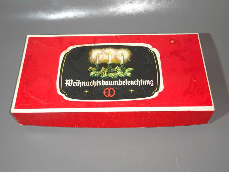 Alte Lichterkette 16er Weihnachtsbaum Beleuchtung Christbaumkette 