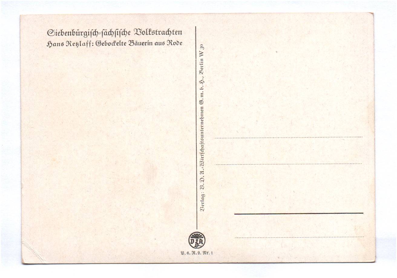 Ak Siebenbürgen Sächsische Volkstracht um 1935 Trachten Rumänien 