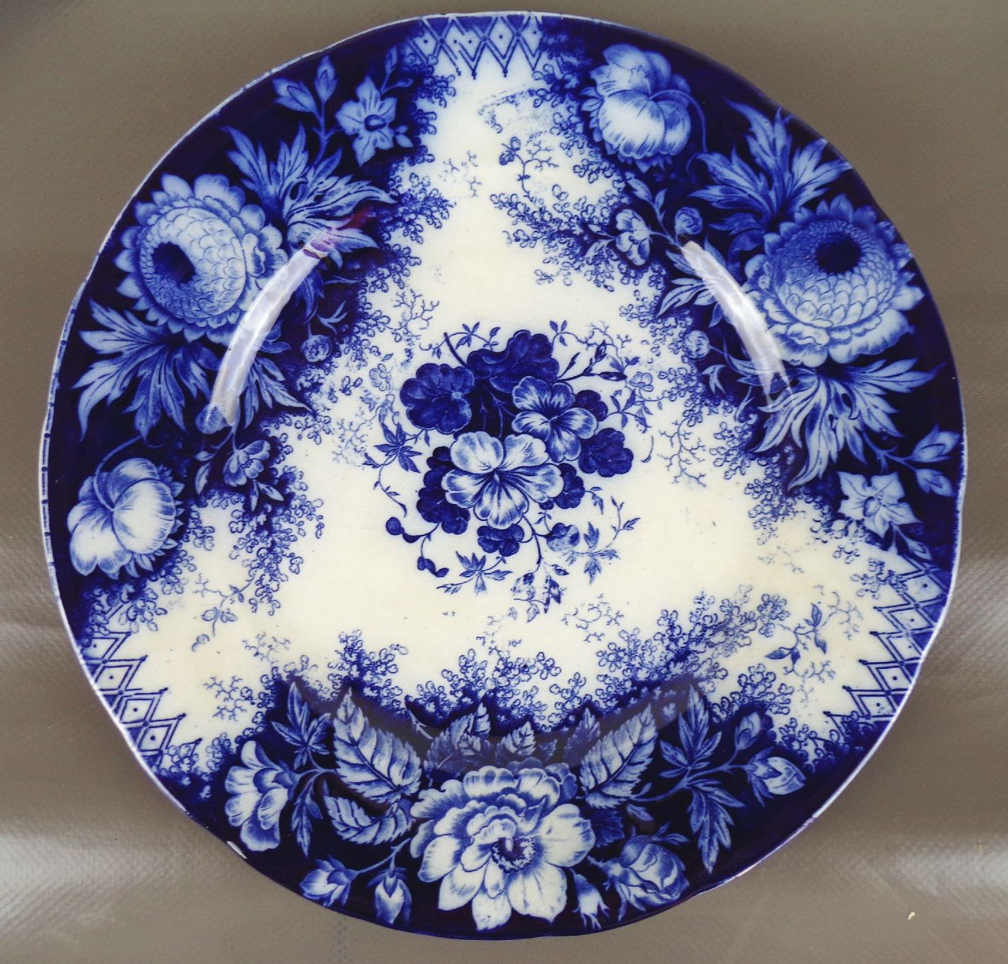 Villeroy Boch Jardiniere Blau 6 Teller Speiseteller Antik Villeroy Boch Jardiniere Blau 6 Teller Speiseteller Antik