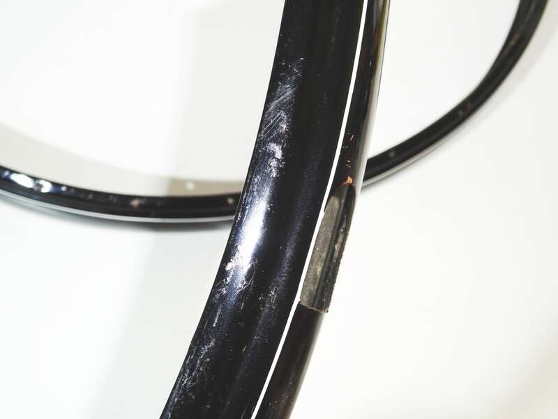 Mifa Schutzbleche Garnitur DT 26 schwarz liniert Modell 35351 DDR unbenutzt