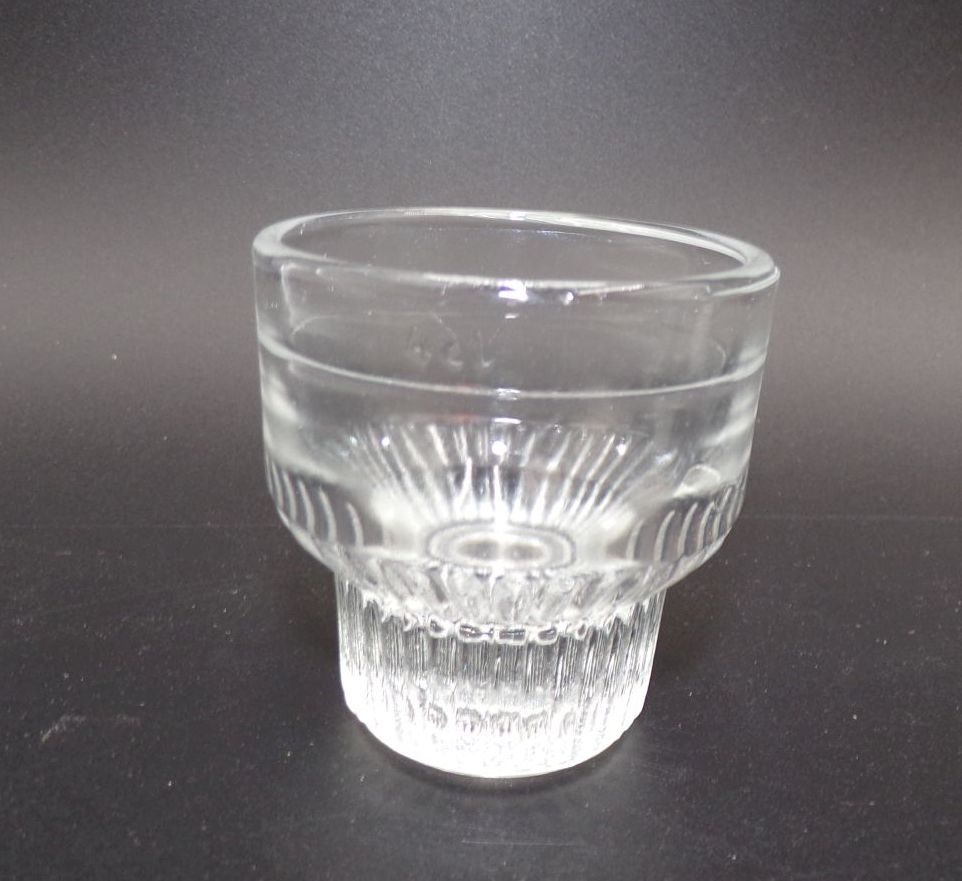 Schnapsglas Stamper 5 Stück Set Pressglas Mitropa HO Gaststätte 4 cl DDR