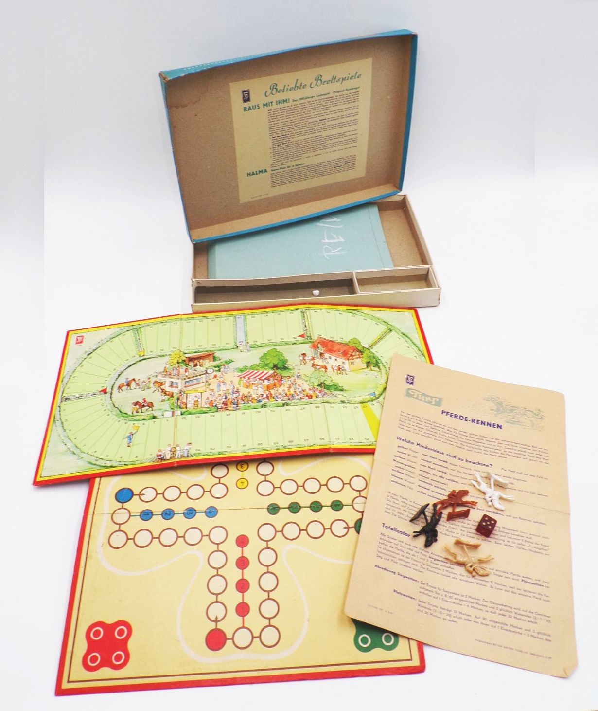 DDR Spielesammlung Pferderennspiel Mensch ärger dich nicht DDR Spielesammlung Pferderennspiel Mensch ärger dich nicht