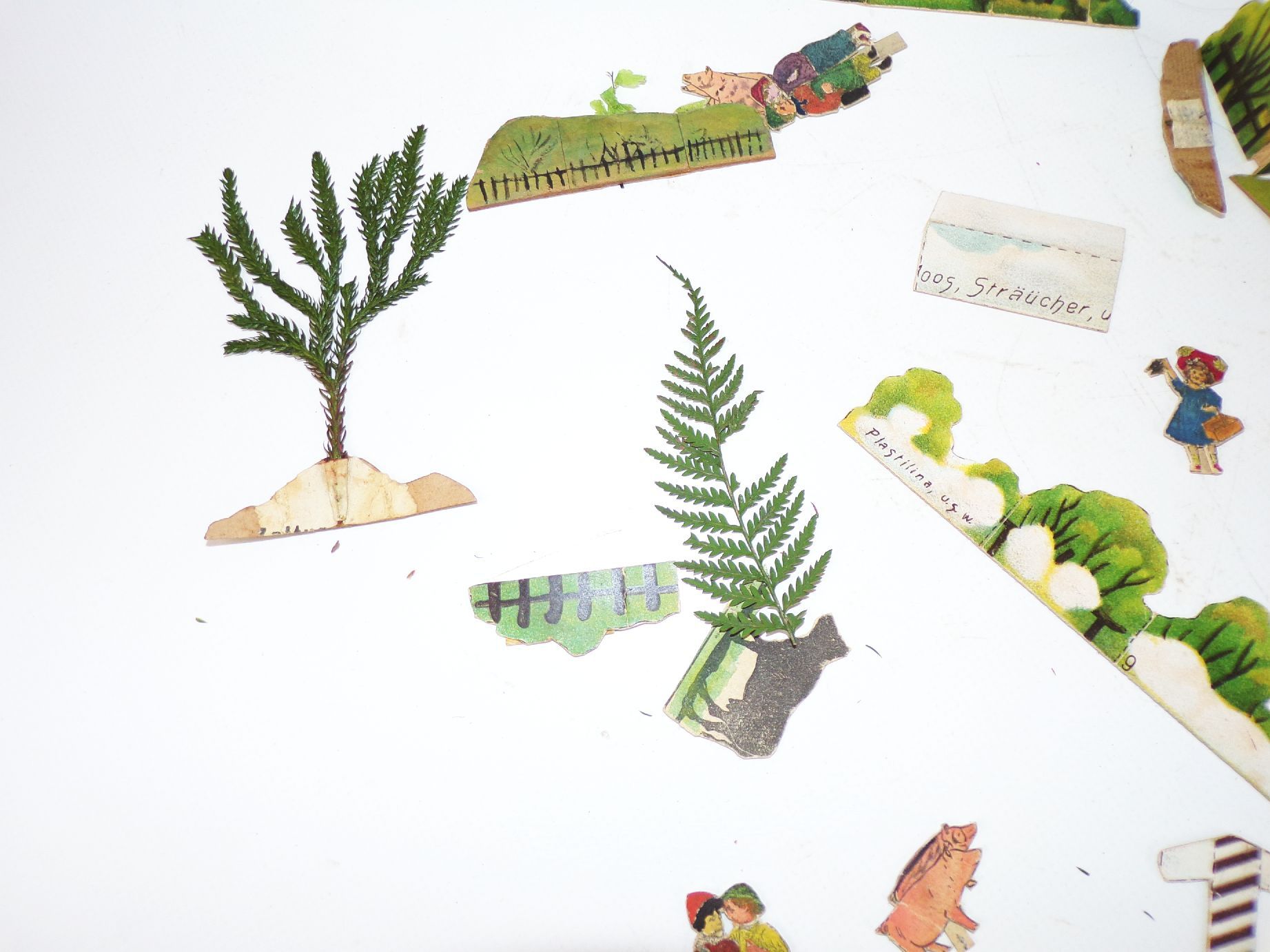 Altes Diorama Heimatliche Baukunst Gustav Meyer Leipzig um 1910 Lehrmittel