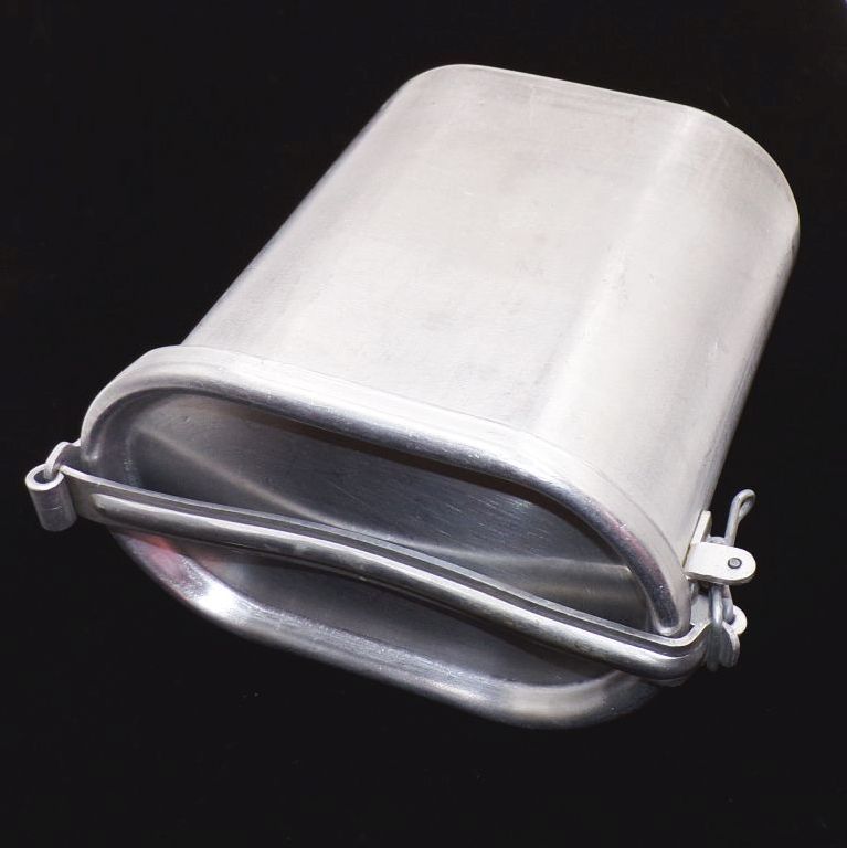 Alter Alu Behälter DDR Feldgeschirr Camping Aluminium Vintage
