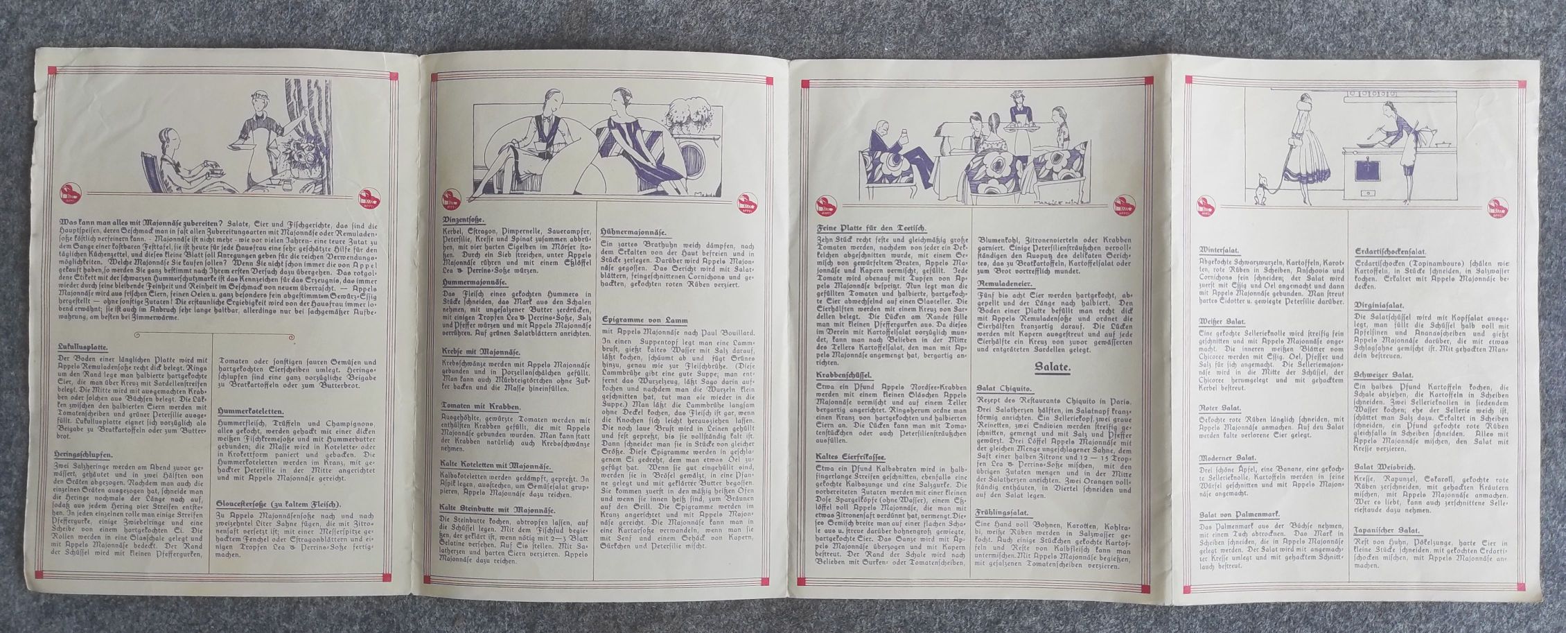 Prospekt Haushalt Gerichte alte Reklame Prospekt Haushalt Gerichte alte Reklame