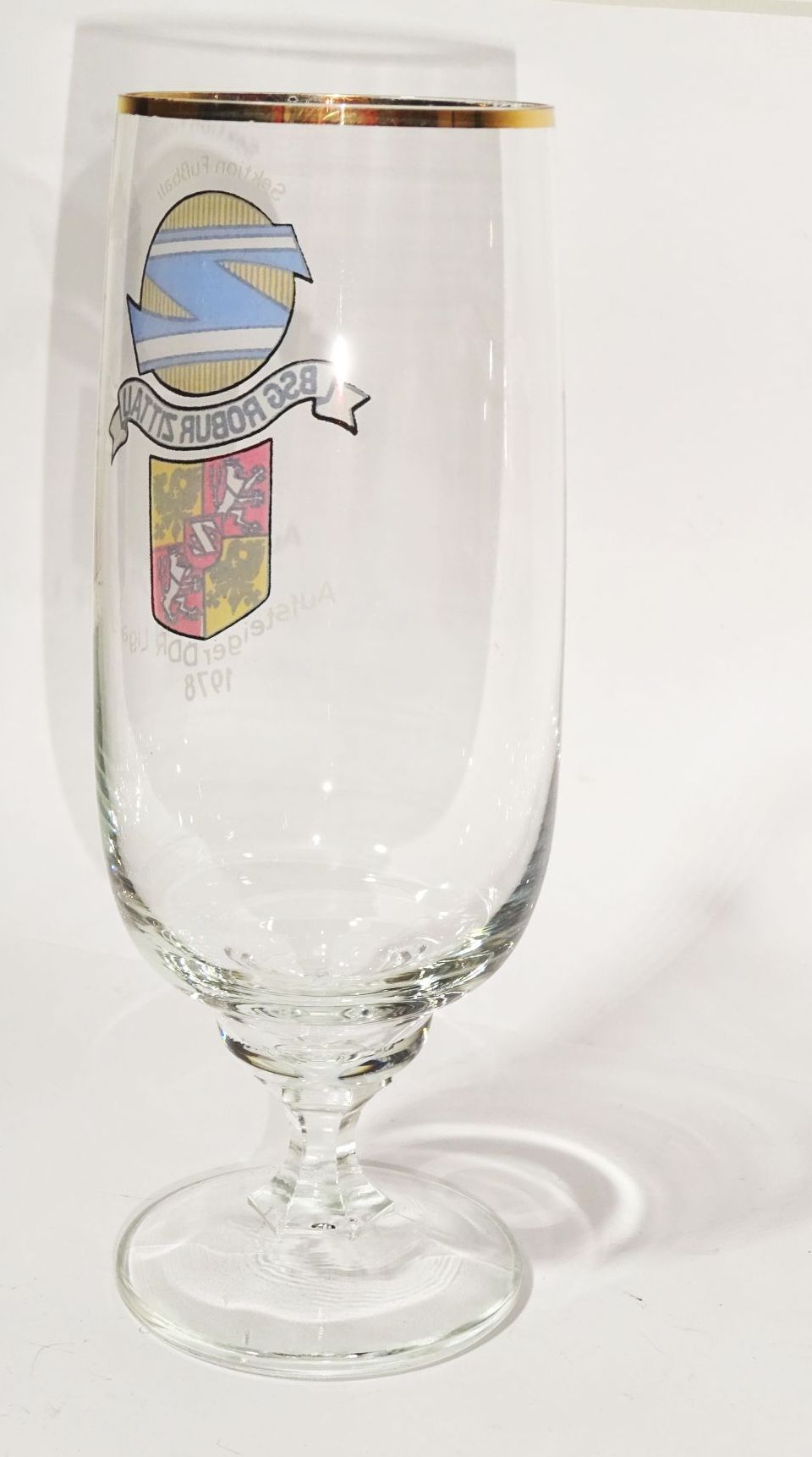 Altes Bierglas Zittau BSG Robur 1978 Aufsteiger DDR Liga Fussball