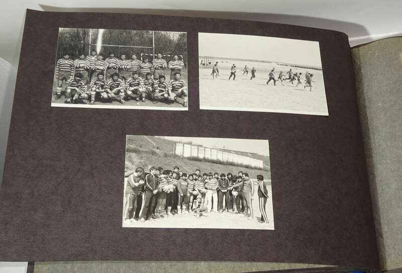 DDR Rugby Fotoalbum Wimpel Weltmeisterschaft Bukarest Sport Nachlass