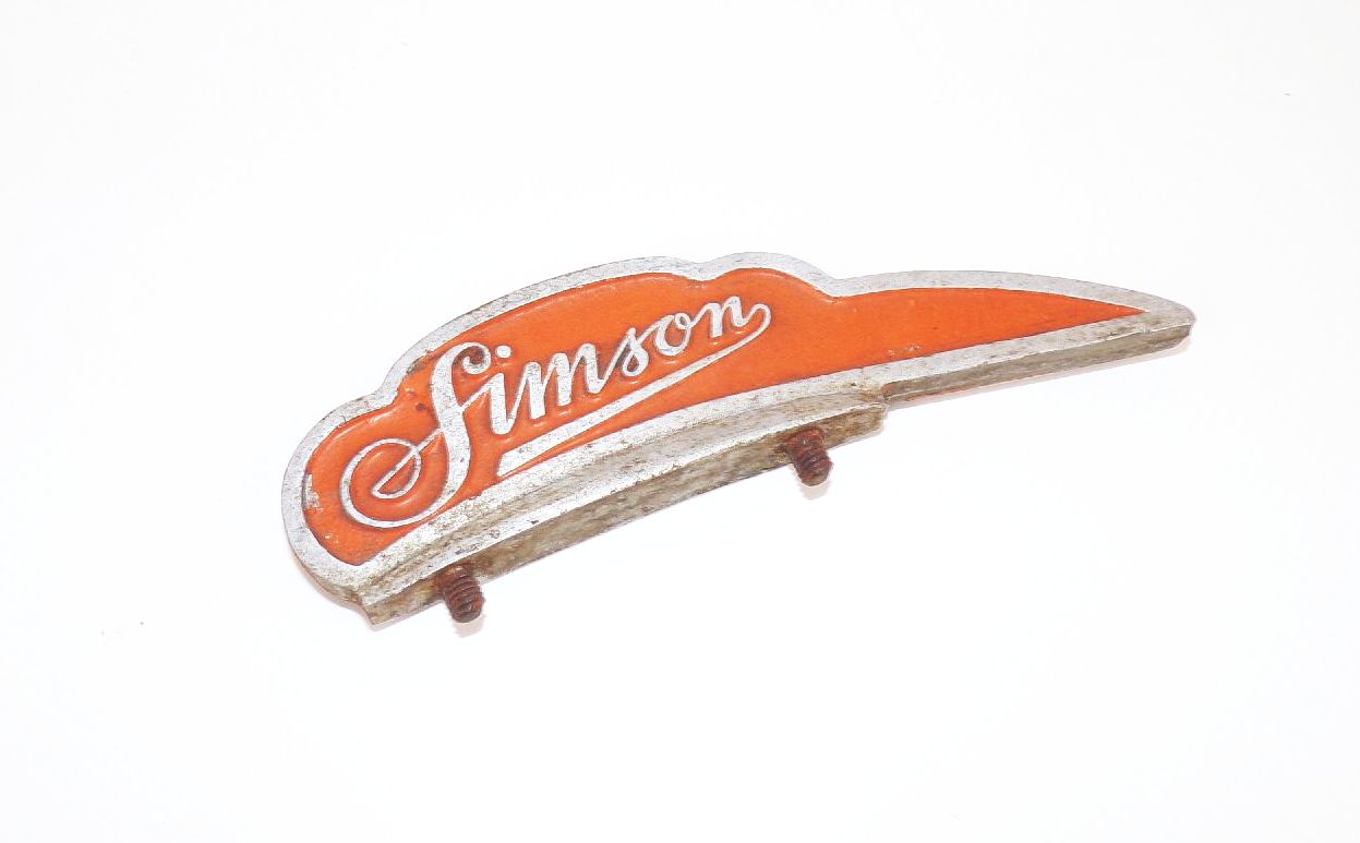 Altes Simson SR1 Wolke Emblem Schutzblechreiter Figur 