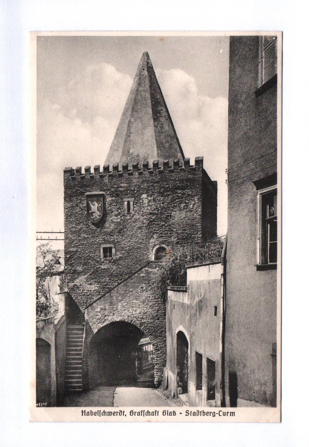 Foto Ak Habelschwerdt Grafschaft Glatz Stadtberg Turm Schlesien Foto Ak Habelschwerdt Grafschaft Glatz Stadtberg Turm Schlesien