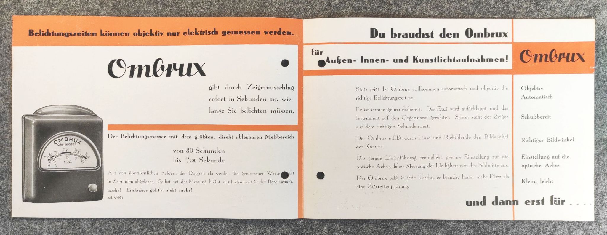 Kamera Prospekt Ombrux Photo Porst Nürnberg Kamera Prospekt Ombrux Photo Porst Nürnberg