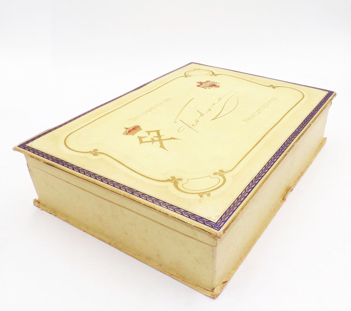 Alte Schaupackung Tangermünde Feodora Festgeschenk 1930er Schokolade Reklame Alte Schaupackung Tangermünde Feodora Festgeschenk 1930er Schokolade Reklame