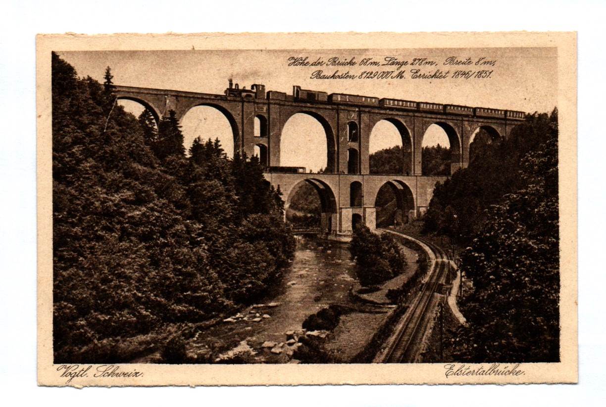 Ak Elstertalbrücke Plauen Sachsen Vogtländische Schweiz Ak Elstertalbrücke Plauen Sachsen Vogtländische Schweiz