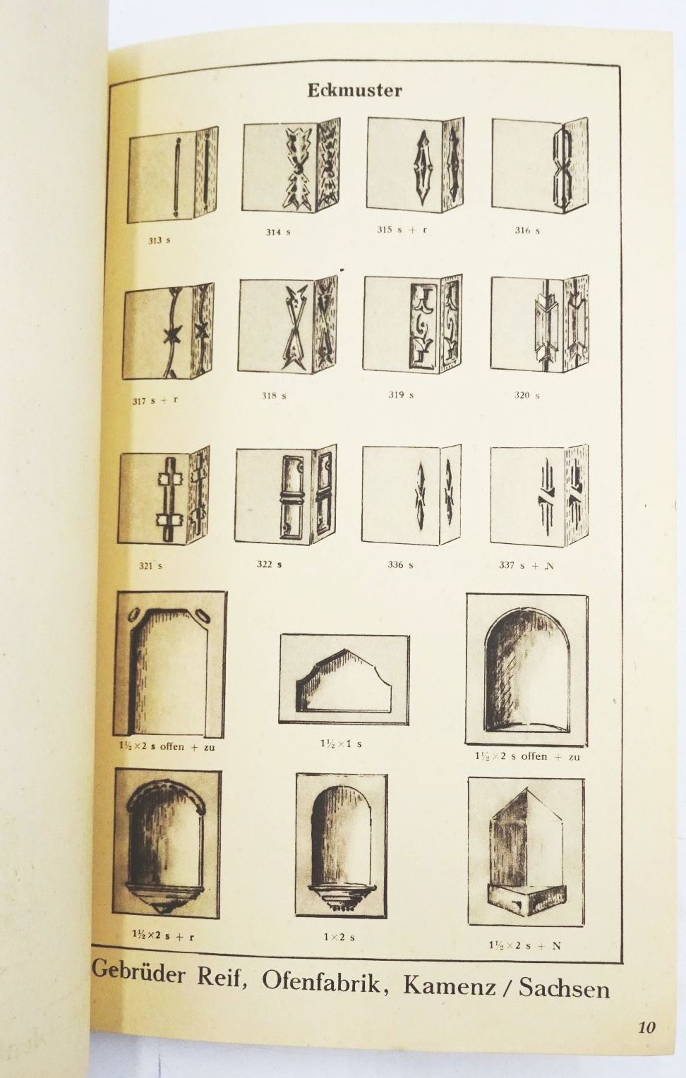 Katalog Gebrüder Reif Schamotte Ofen Fabik Kamenz Sachsen um 1930 Katalog Gebrüder Reif Schamotte Ofen Fabik Kamenz Sachsen um 1930