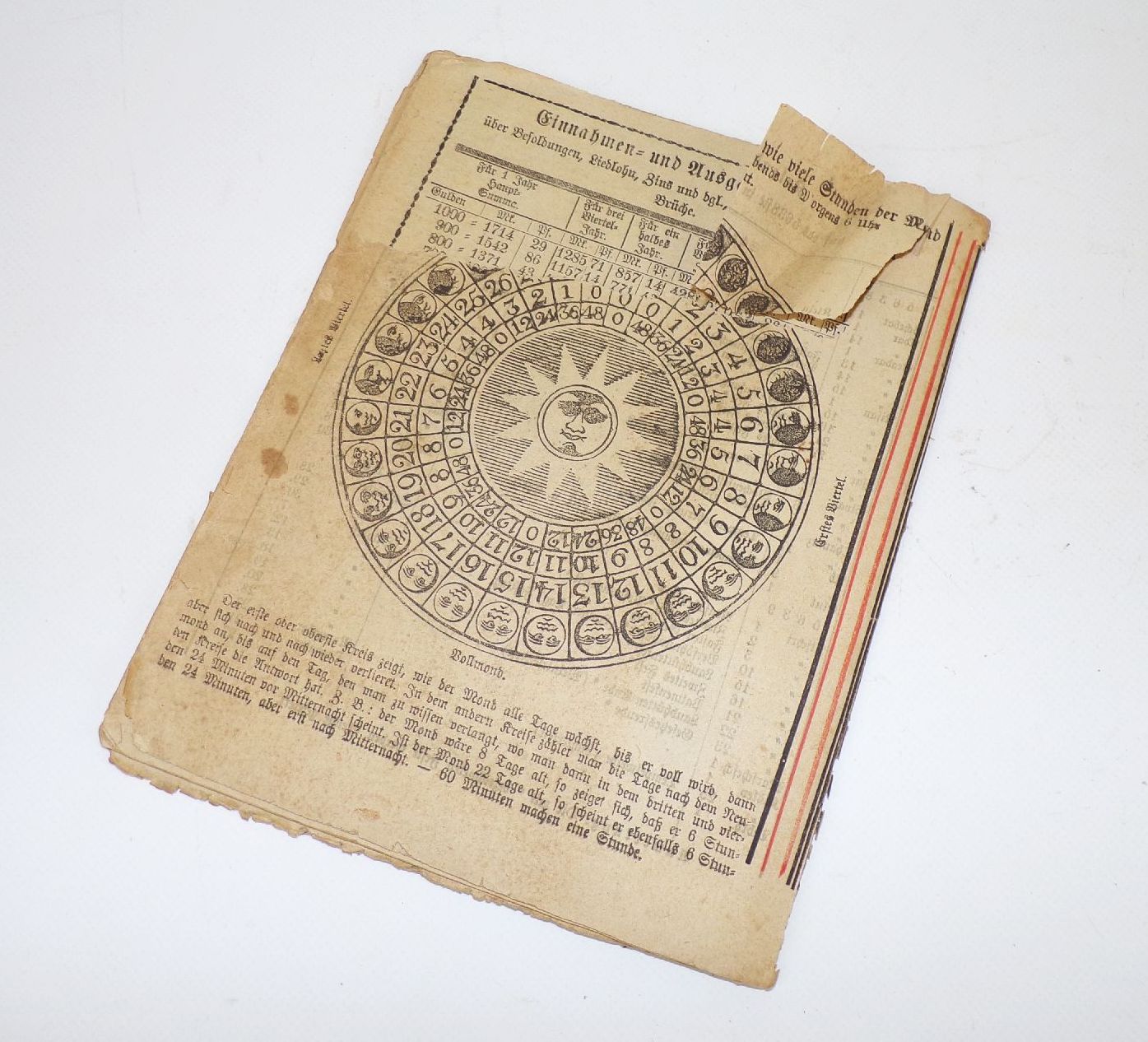 Alter Kalender Neuer Schreib Kalender 1878 Steinhauser Kempten Bayern 